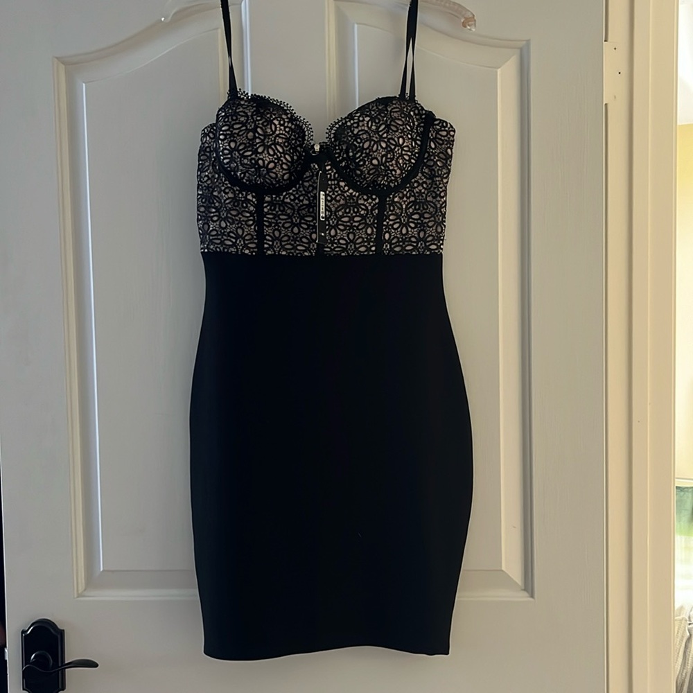 Black dress with Lace top